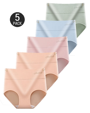 5-Pack High-Waisted Comfort Panties