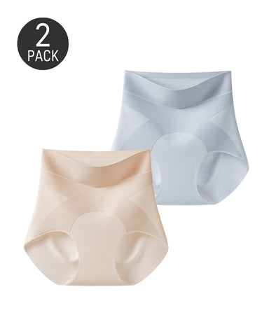2-Pack Seamless Ice Silk Hip-Lifting Shaping Panties
