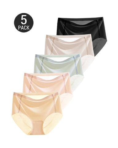 5-Pack Ultra-Thin Breathable Ice Silk Seamless Panties