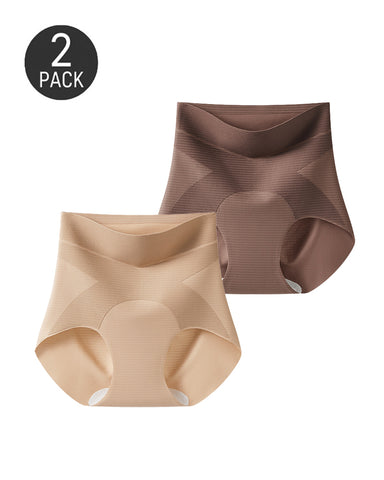 2-Pack Seamless Ice Silk Hip-Lifting Shaping Panties