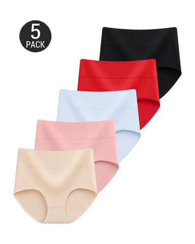 5-Pack Seamless High Waist Briefs