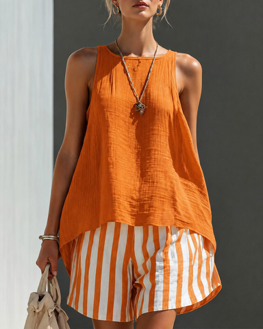 Relaxed Coastal Two-Piece Set