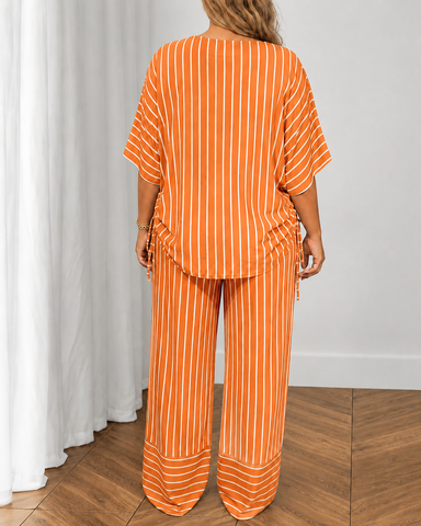 Relaxed Striped Lounge Set