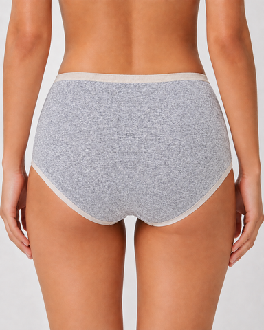 5-Pack Pure Cotton Colorblock Antibacterial Briefs