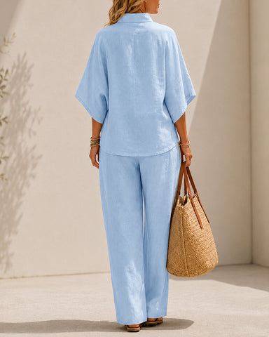 Cotton Linen Two-Piece Set