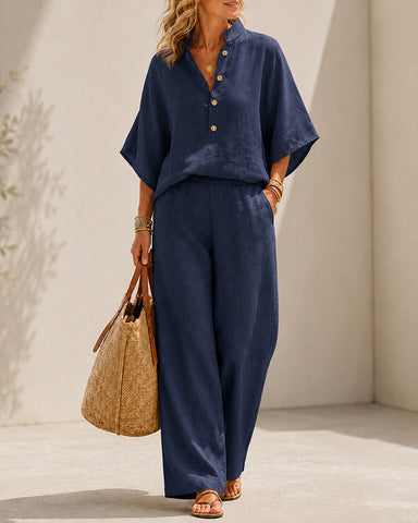 Cotton Linen Two-Piece Set