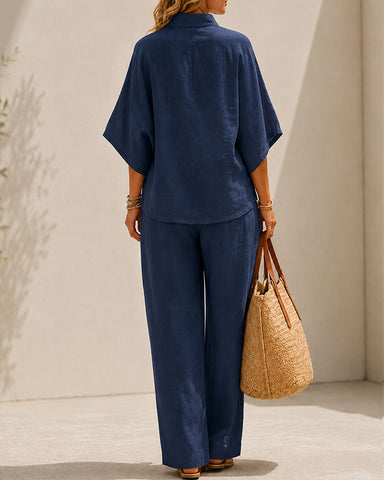Cotton Linen Two-Piece Set