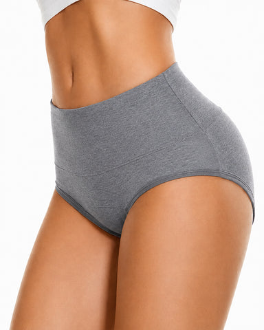 Multiple-Pack High Waist Pure Cotton Seamless Menstrual Panties