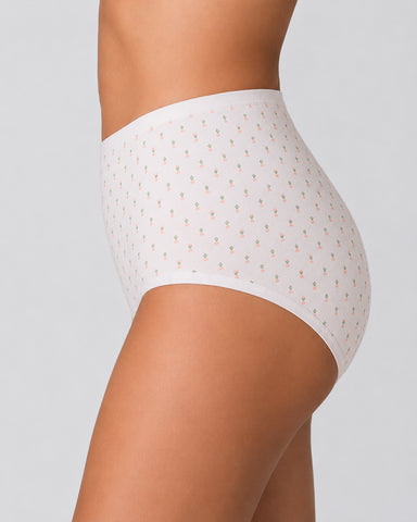 4-Pack Floral Print Cotton Briefs