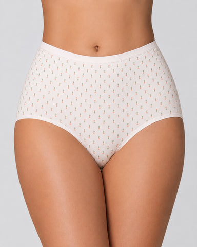 4-Pack Floral Print Cotton Briefs