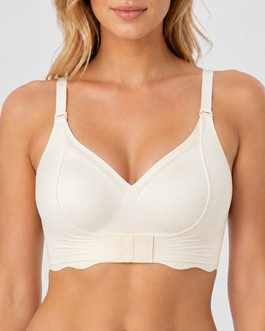 Front Closure Seamless Deep V Comfort Bra