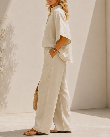 Cotton Linen Two-Piece Set