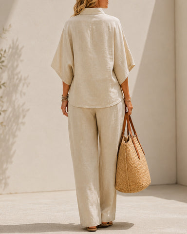 Cotton Linen Two-Piece Set