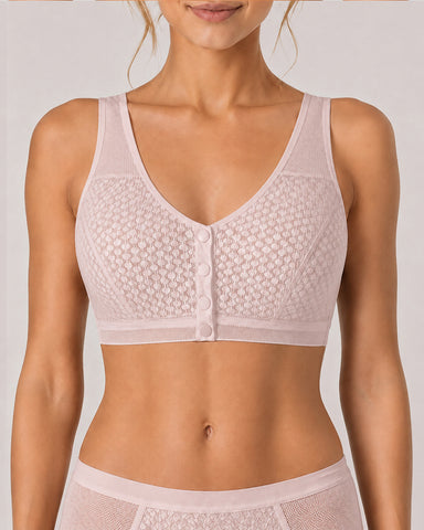 Breathable Front Closure Wireless Bra