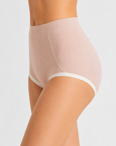 5-Pack Pure Cotton High Waist Seamless Comfort Briefs