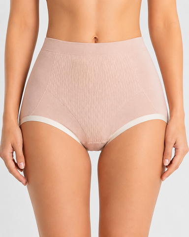 5-Pack Pure Cotton High Waist Seamless Comfort Briefs
