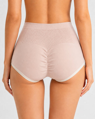 5-Pack Pure Cotton High Waist Seamless Comfort Briefs