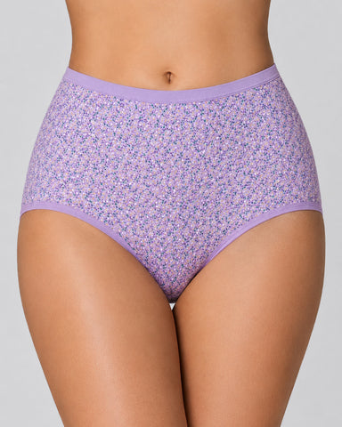 4-Pack Floral Print Cotton Briefs