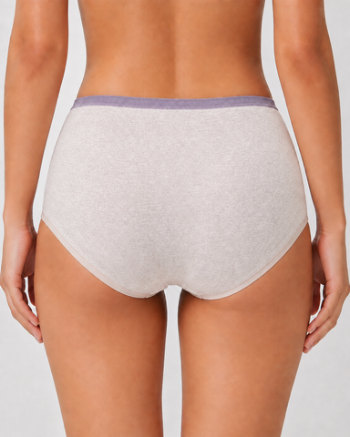5-Pack Pure Cotton Colorblock Antibacterial Briefs