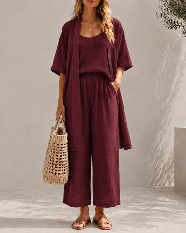 Relaxed Linen 3-Piece Set