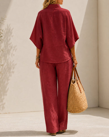 Cotton Linen Two-Piece Set