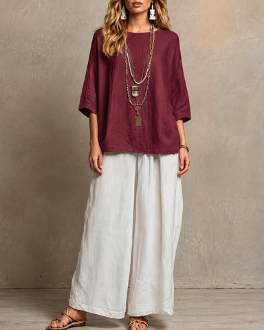 Multi-Color Cotton Linen Set