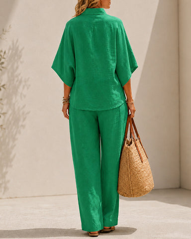 Cotton Linen Two-Piece Set