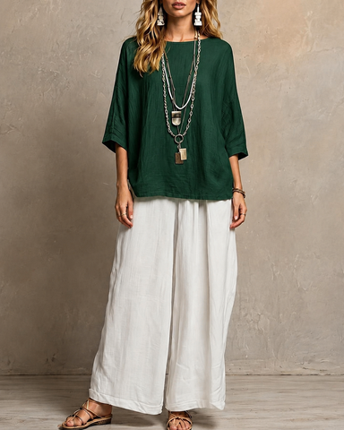 Multi-Color Cotton Linen Set