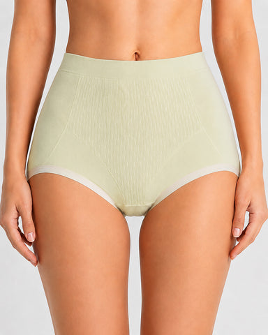 5-Pack Pure Cotton High Waist Seamless Comfort Briefs