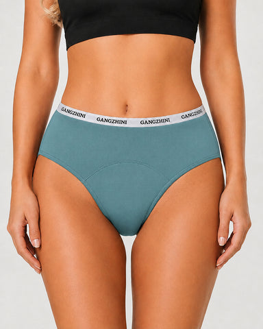 5-Pack Pure Cotton Letter Print Seamless Menstrual Panties