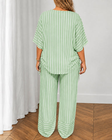 Relaxed Striped Lounge Set