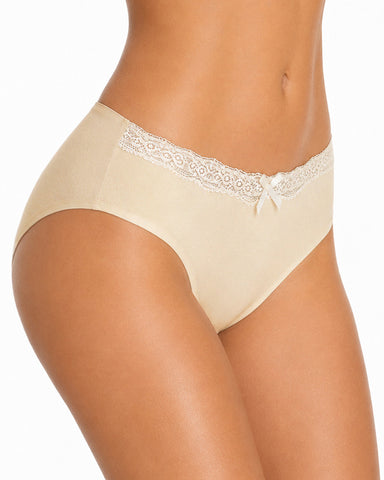 5-Pack Pure Cotton Breathable Lace Trim Panties