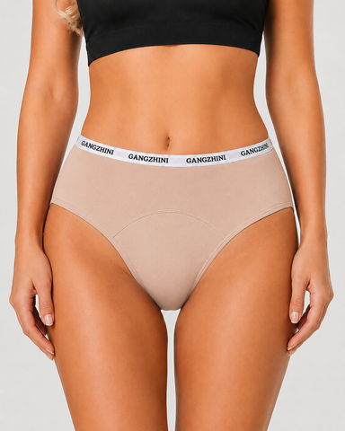 5-Pack Pure Cotton Letter Print Seamless Menstrual Panties