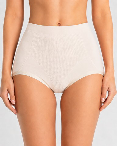 5-Pack Pure Cotton High Waist Seamless Comfort Briefs