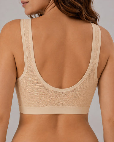 3-Pack Front Closure Wireless Lace Bras