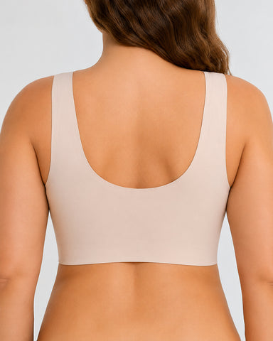 Deep V Crossover Wire Free  Nursing Bra