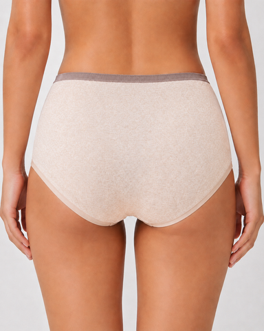 5-Pack Pure Cotton Colorblock Antibacterial Briefs