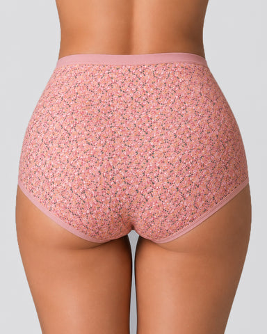 4-Pack Floral Print Cotton Briefs