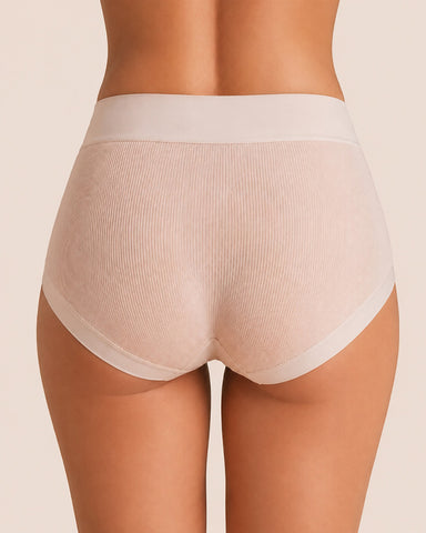 5-Pack Ribbed Cotton High-Waist Briefs