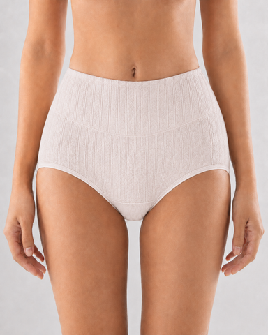 4-Pack High-Waisted Ribbed Cotton Briefs