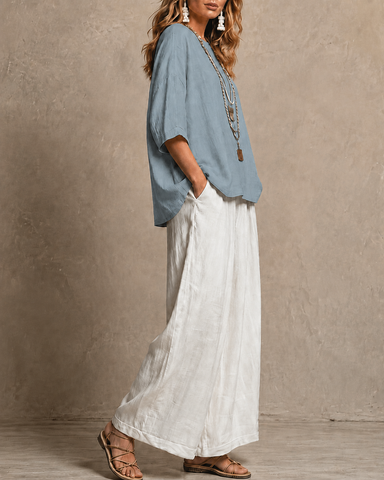 Multi-Color Cotton Linen Set