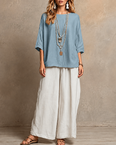 Multi-Color Cotton Linen Set