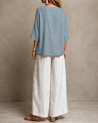 Multi-Color Cotton Linen Set