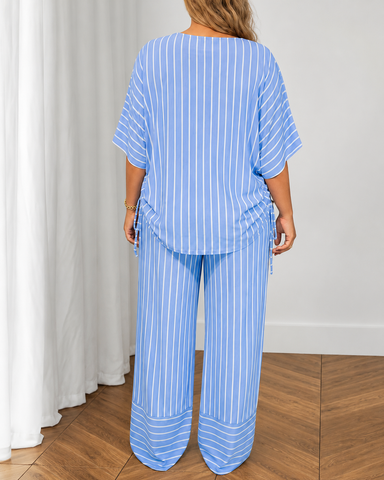 Relaxed Striped Lounge Set