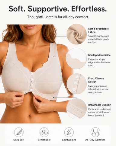 Front Closure Full Coverage Bra