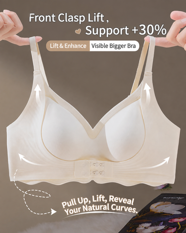 Front Closure Seamless Deep V Comfort Bra
