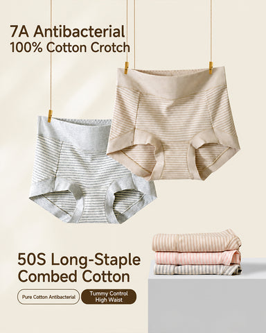 3-Pack Pure Cotton Striped Briefs