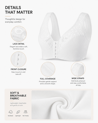 2-Pack Deep V Front Closure  Bra