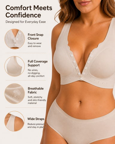 Front Closure Full Coverage Bra