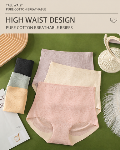 5-Pack High-Waist Stretch Cotton Comfort Panties